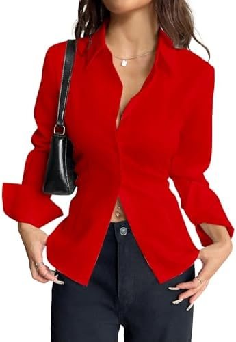 Women’s White Tailored Button-Down Shirt - Image 3