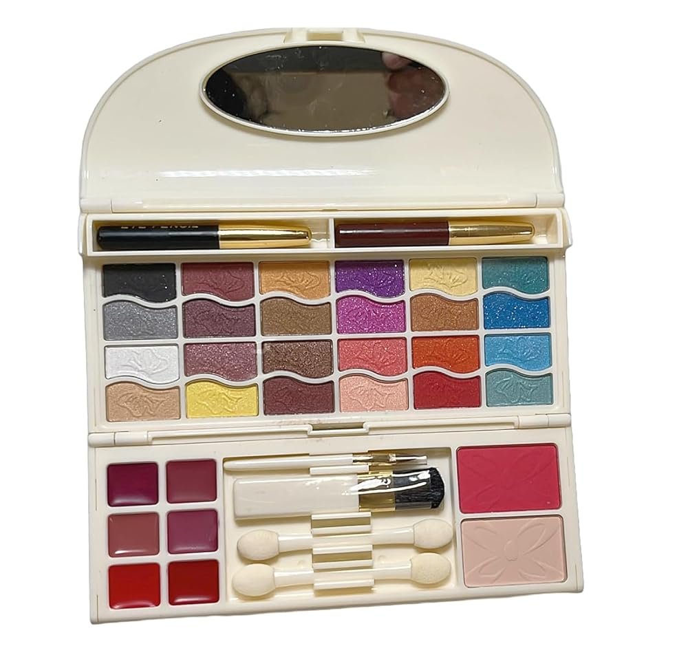 BEMT All In One Makeup Palette Kit 24 Colors Eyeshadows, Blusher, Powder Cake, Lipgloss, Foundation Cream, Mascara, Eye Pencil, Lip Pencil, Makeup Kit - Image 2