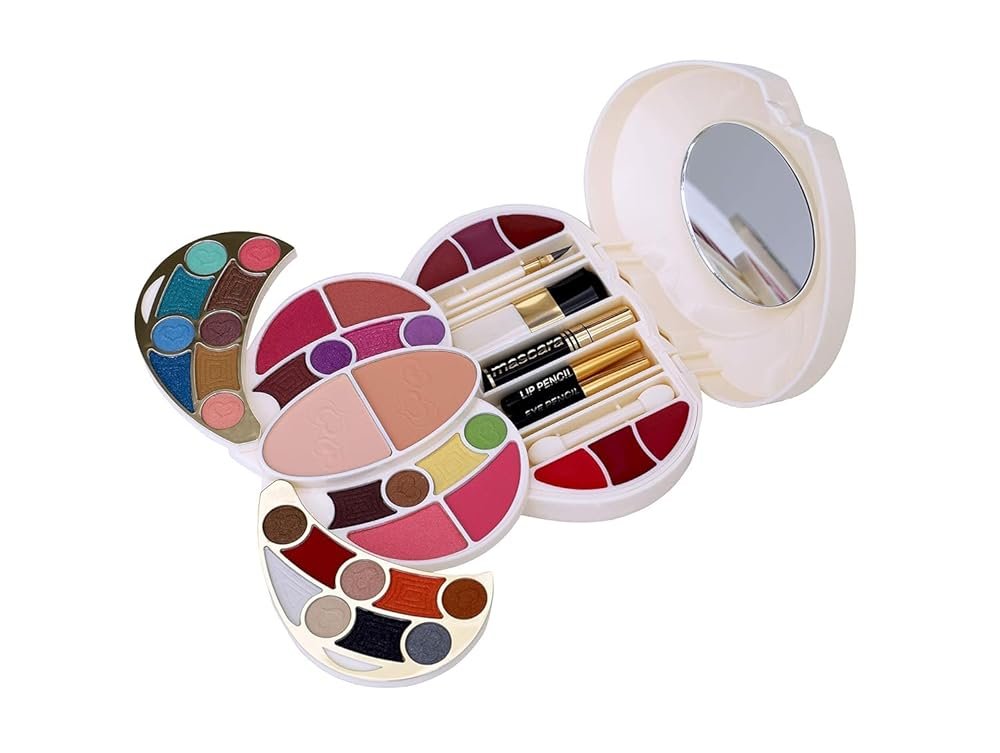 BEMT Professional All In One Makeup Palette Kit 26 Pigment Shadow With, Blusher, Powder Cake, Lip Gloss, Mascara, Eye and Lip Pencil, Makeup Kit - Image 2