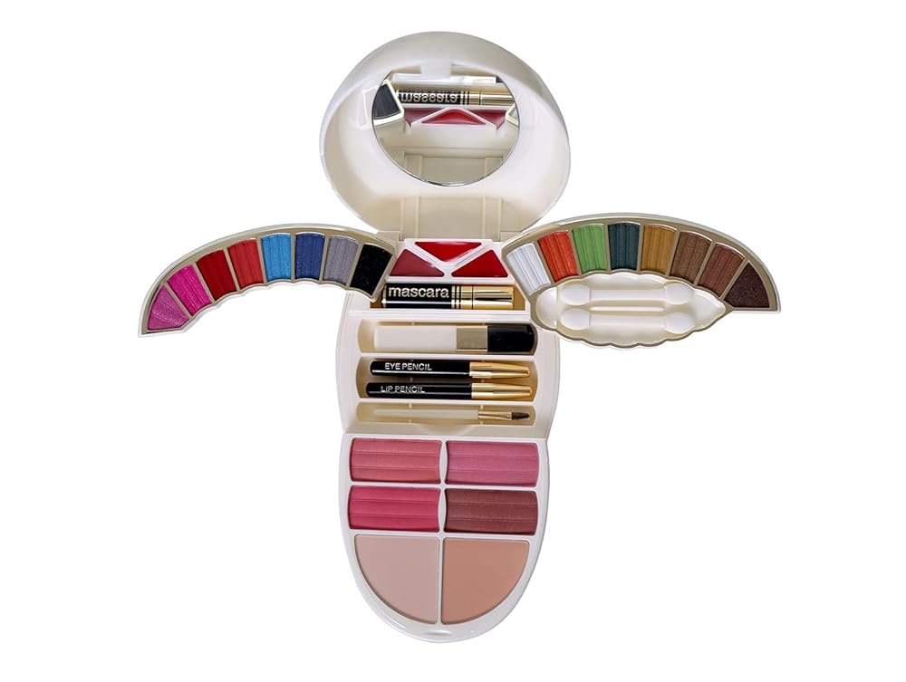 BEMT Professional All In One Makeup Palette Kit 16 Pigment Shadow With, Blusher, Powder Cake, Lip Gloss, Mascara, Eye Pencil, Lip Pencil Makeup Kit