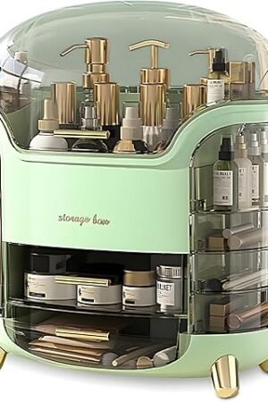 YAGVIZ Makeup Organiser Storage Box for Countertop Cosmetics