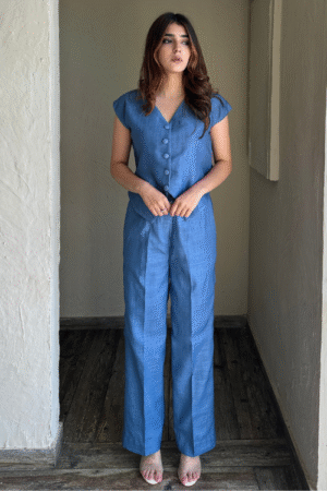 Denim Tone Linen Coord