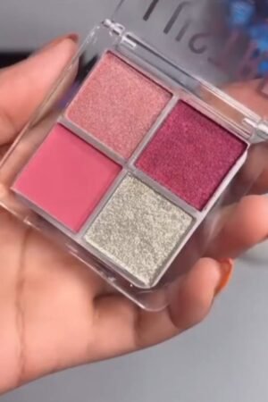 Pink & Rose Glitter Eyeshadow Quad Palette