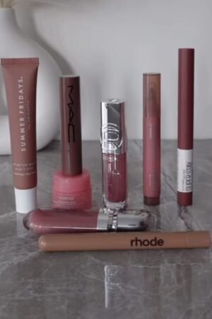 Nude & Rose Lip Gloss and Lip Liner Collection
