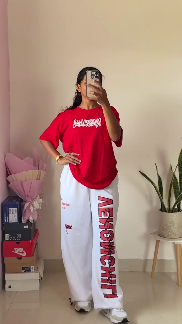 Women’s Grey Wide-Leg Jogger Pants - Image 5