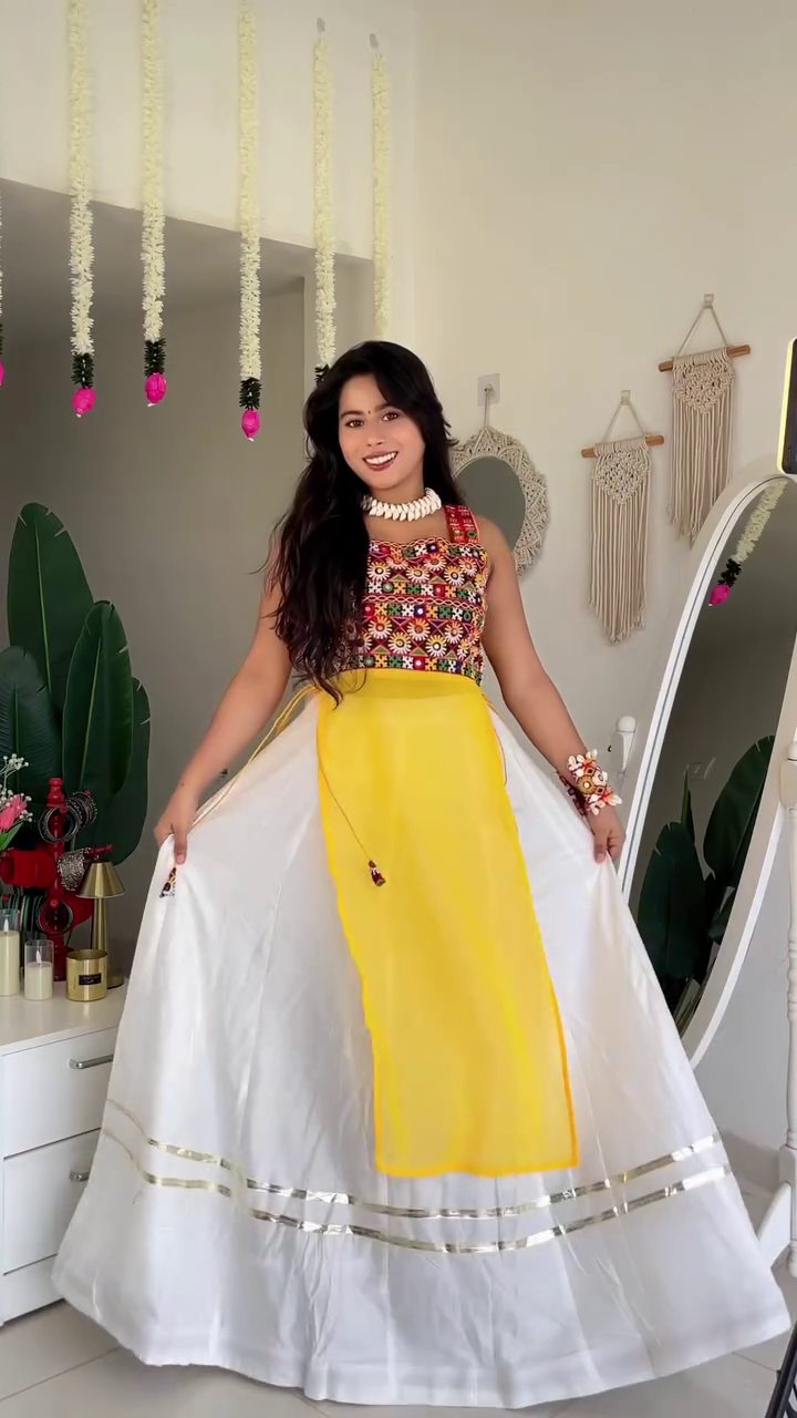 Red Embroidered Sleeveless Kurta with Sheer Panel – Women’s Indo-Western Ethnic Top - Image 3