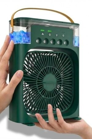 Portable Air Cooler Fan with Mist Spray | USB Rechargeable Mini Cooling Fan with Water Tank