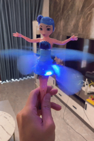 Flying Fairy LED Toy – Hand-Controlled Hovering Doll with Lights for Kids